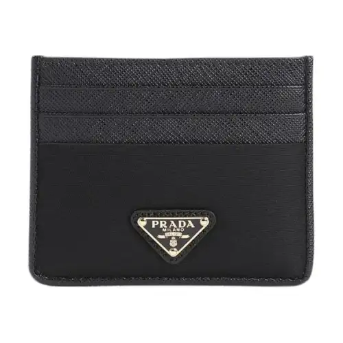 PRADA Re Nylon Polyamide Card Holder Women's Black