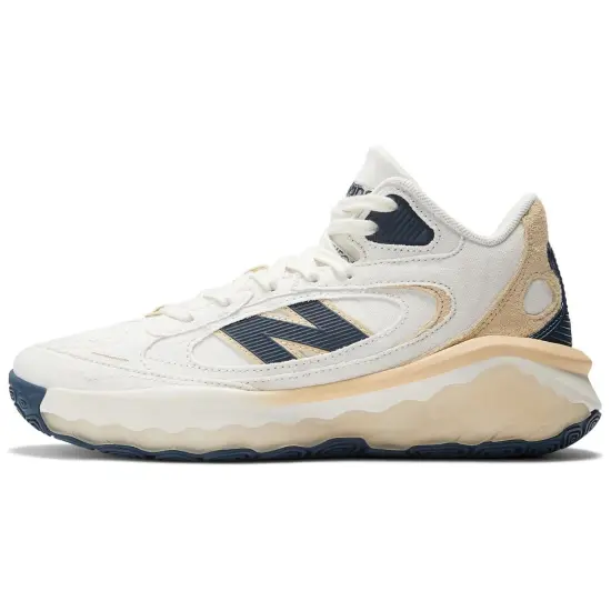 New Balance Basketball Shoes Unisex Mid-top Off White