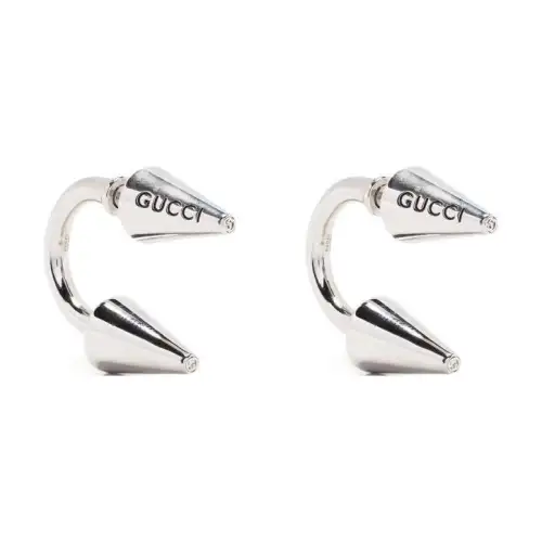 GUCCI Engraved-logo Earrings