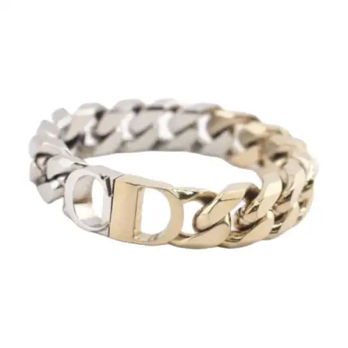 DIOR Brass Bracelets Men's Silver/Gold