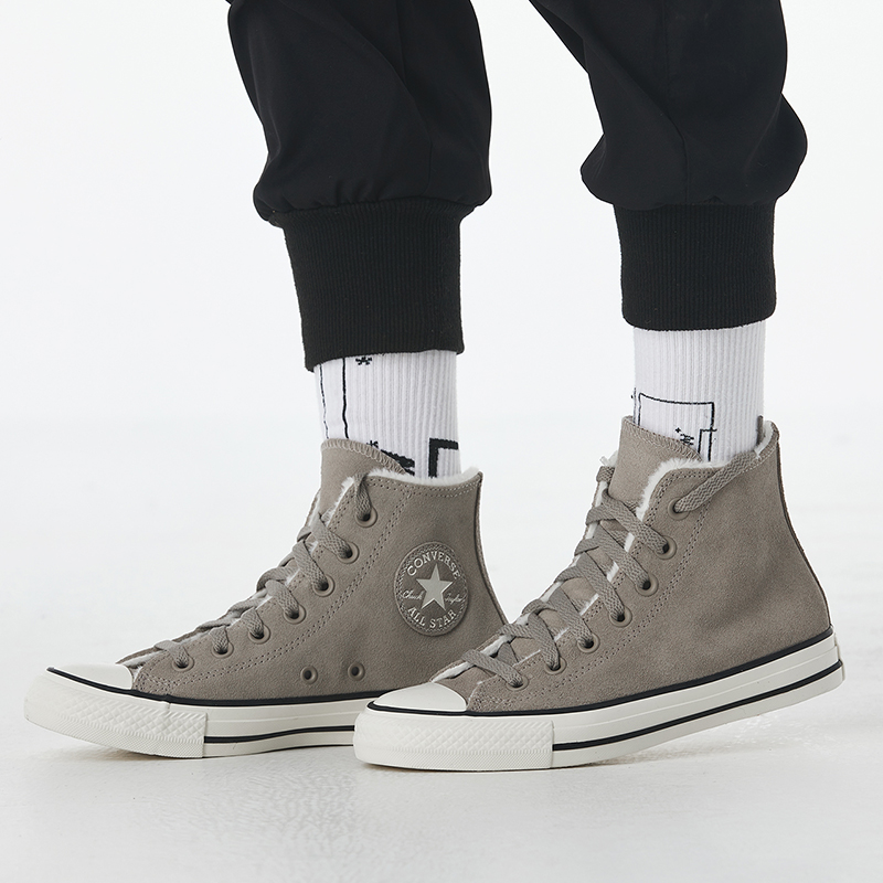 Женские кеды Converse Chuck Taylor All Star (серо-коричневые) — фото 9