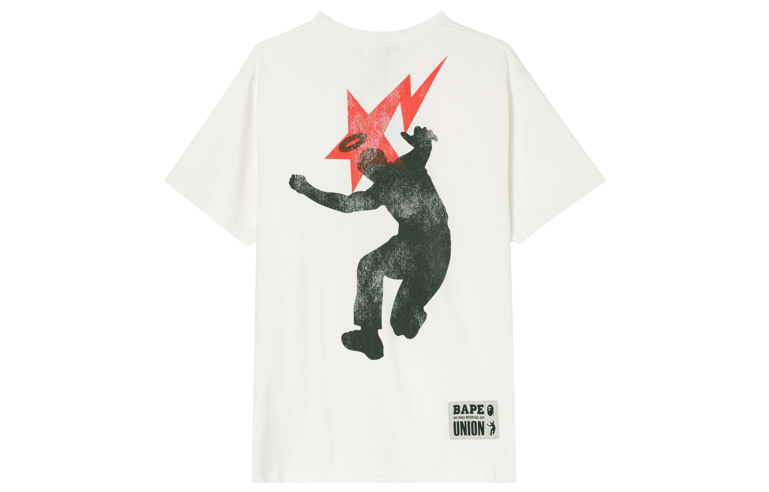 Футболка A BATHING APE A BATHING APE x Union FW23 LogoT (белый) — фото 2
