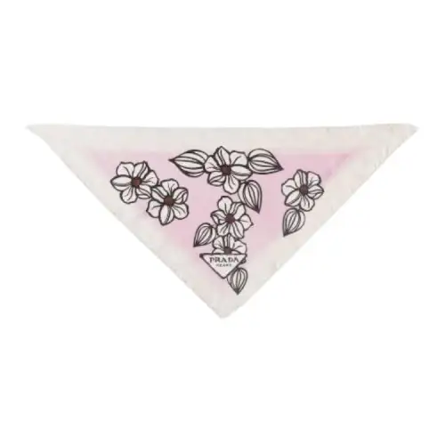 PRADA Camelia print Twill Scarf