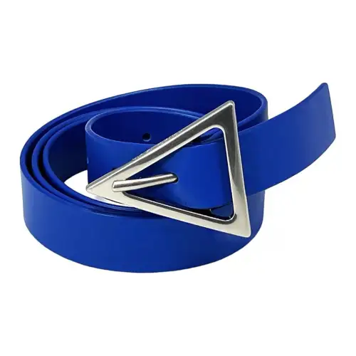 Bottega Veneta Calfskin Leather Belts Men's Blue Width 2.5cm