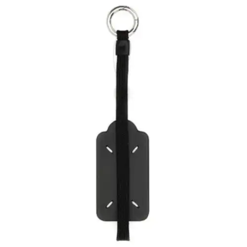 Maison Margiela Leather Keychains Men's Black