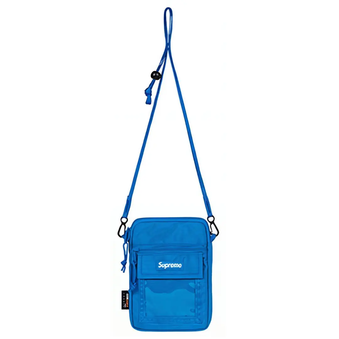 Supreme SS19 Canvas Shoulder Bag, Crossbody Bag Regular Unisex Blue