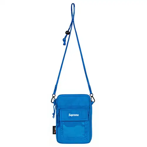 Supreme SS19 Canvas Shoulder Bag, Crossbody Bag Regular Unisex Blue