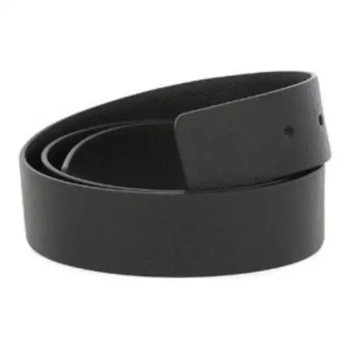 PRADA Double Sided Design Leather Belts Men's Black