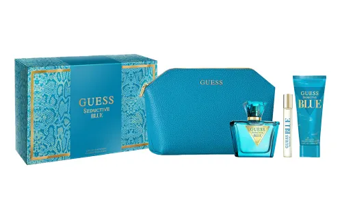 GUESS Blue perfume, set contains rose, 75 ml, 15 ml, 100 ml