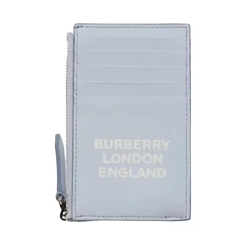 Burberry Card Coin Case 5 Card Slot Light Blue