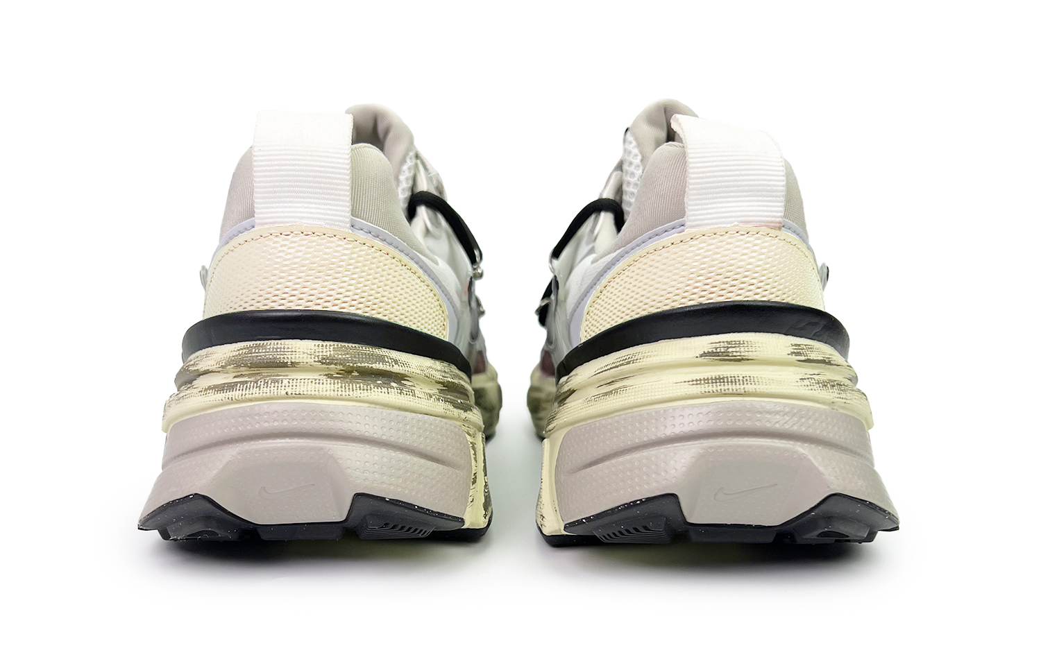 Nike V2K Run Slip Resistant Low top Running Shoes Unisex Green Silver