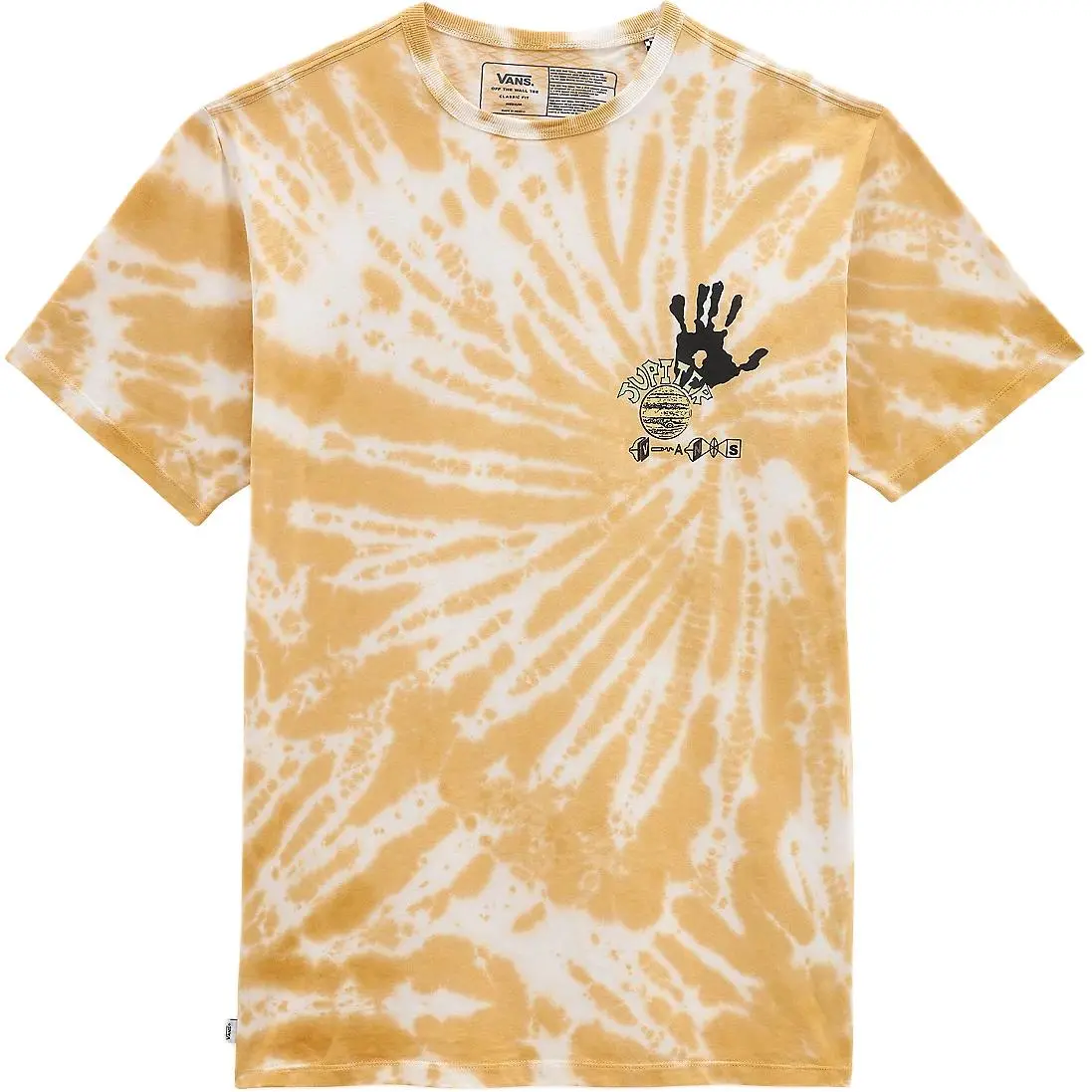 Vans X ZION WRIGHT Off THE WALL T-Shirts Unisex Orange Crew Neck Moderate Straight Fit