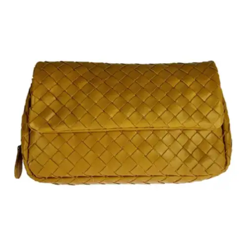 Bottega Veneta Leather Crossbody Bag, Shoulder Bag Women's Caramel