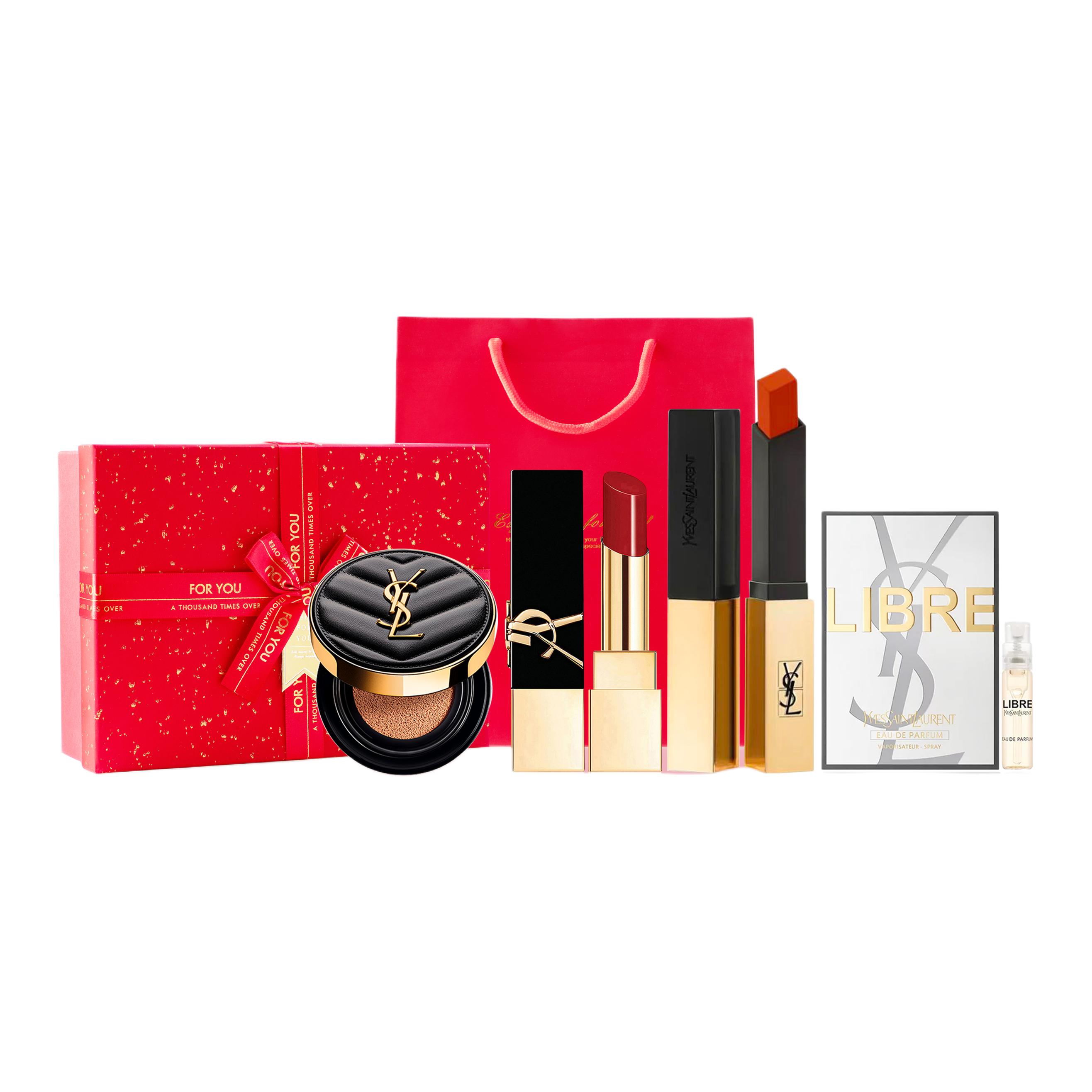 YSL, makeup primer, velvet matte set, translucent shading, 4 piece set, Birthday gift