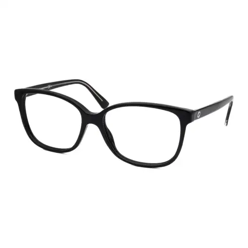 GUCCI Plastic Square Eyeglass Frames Unisex Black