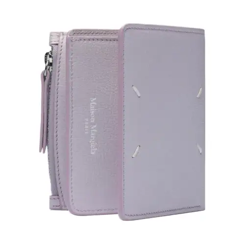 Maison Margiela Sheepskin Wallet Women's Wisteria Purple