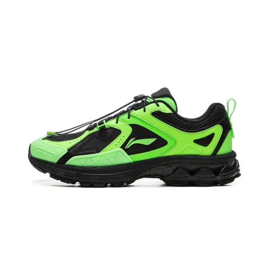 LINING Support 2.0 Trail V2 Running Shoes Men Low-Top Black Green