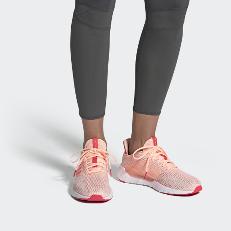 Женские кроссовки adidas Asweego (розово-белые) — Розовый / белый — фото 7