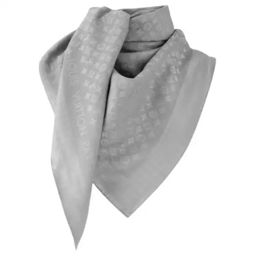 LOUIS VUITTON Evermore Wool Shawls Women's Gray
