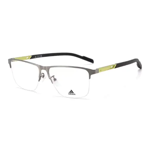 Adidas Alloy Irregular Shape Eyeglass Frames Men's Gray