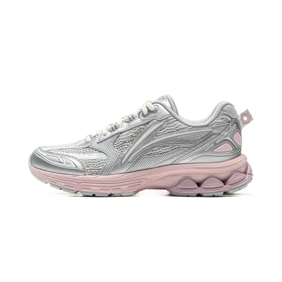LINING Shake 2.0 Running Shoes Women's Low-Top Silver Pink