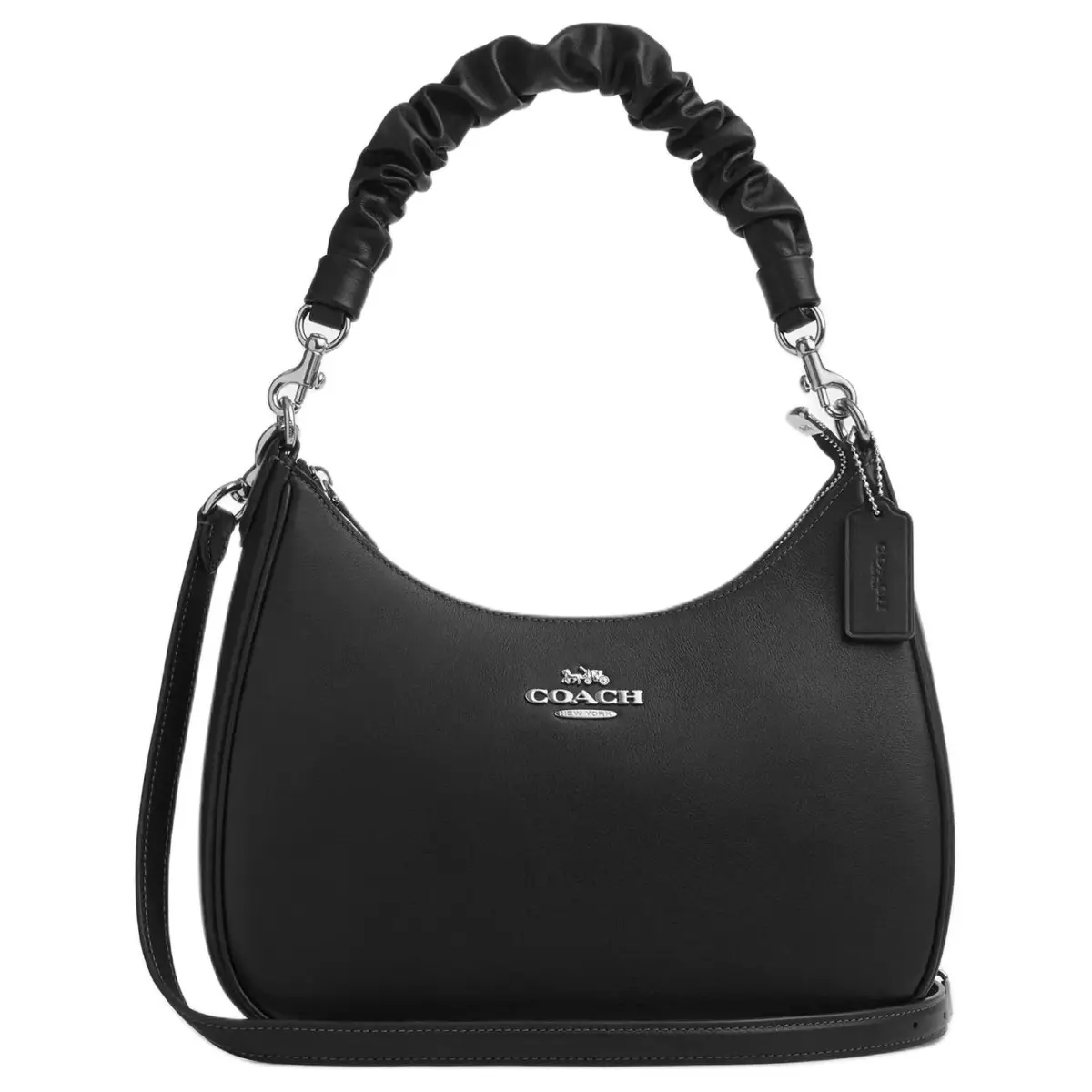 COACH Teri Smooth Leather Handbag Large Women's Black
