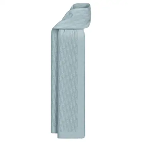 DIOR Silk Knit Scarves Men's Blue