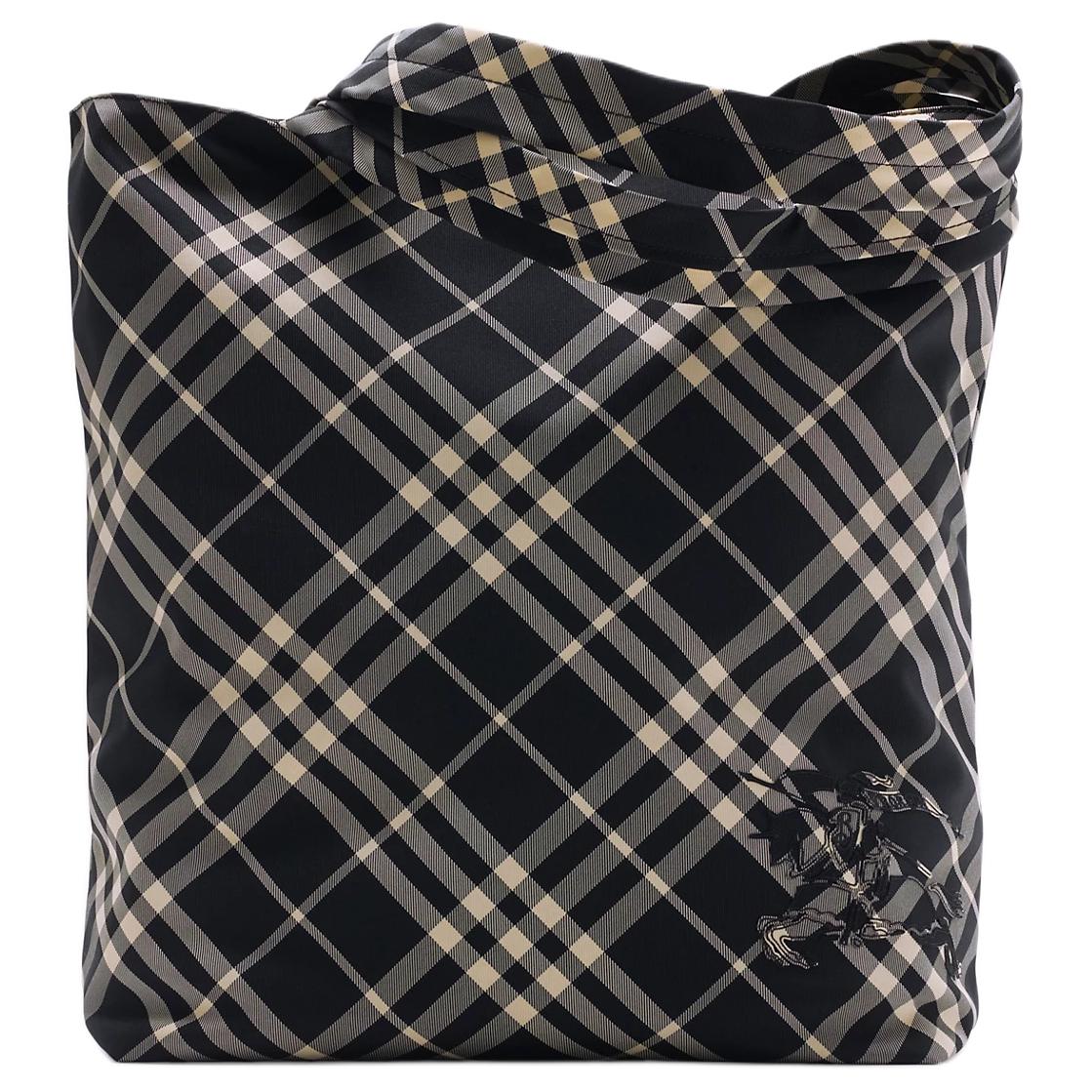 Мужская сумка Burberry (черно-белая)