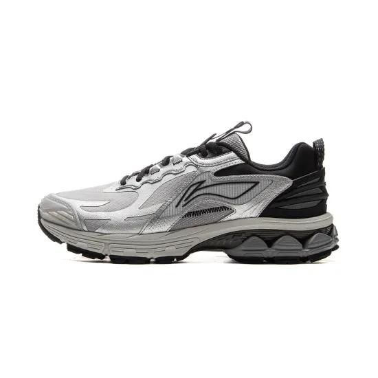 LINING Fuyao 2.0 Trail Running Shoes Men Low-Top Silver Gray