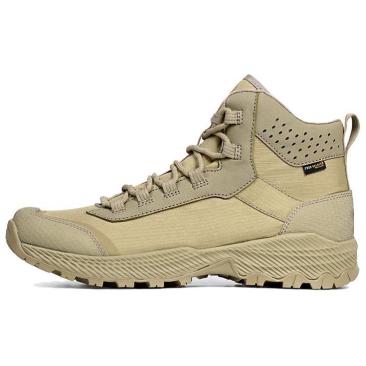 FFREE SOLDIER Cushioning Breathable Mid top Mountaineering Shoes Unisex Brown