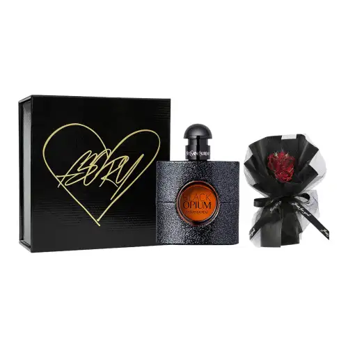 YSL, perfume sample, gift box, black classic floral set with a light fragrance, 30 ml