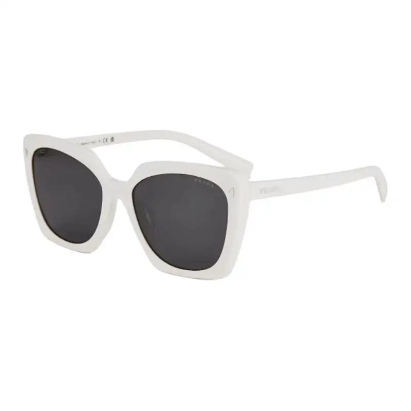 PRADA Plate Frame Irregular Shape Sunglasses Unisex Multicolor