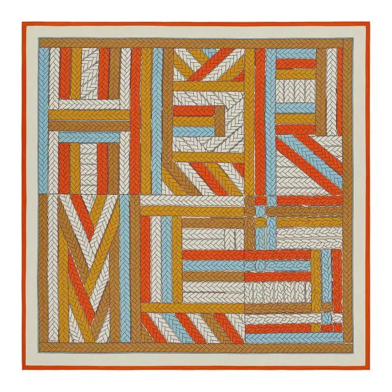HERMES Silk Scarves Women's Multicolor