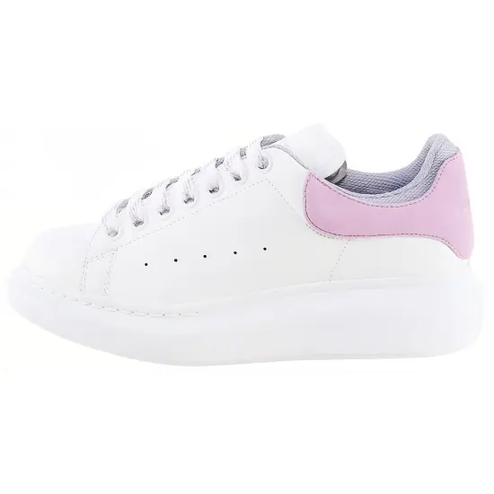 Alexander McQueen Casual Shoes Women's Low-Top White Pink