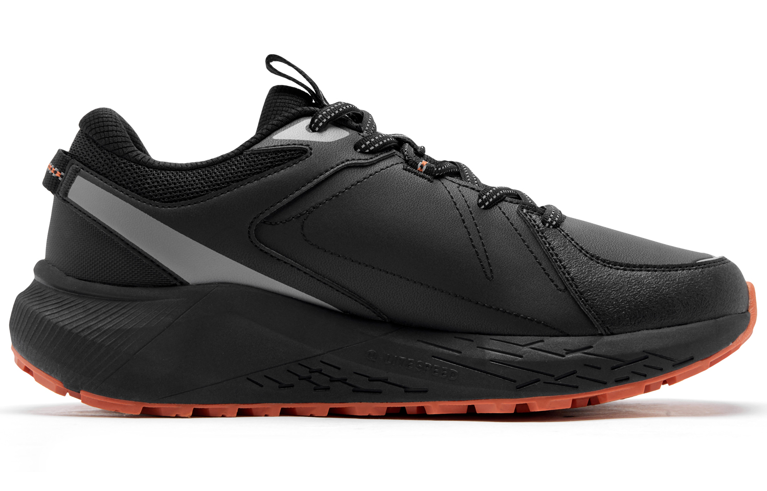 QIAODAN Cold Mountains Running Shoes Men’s Low Top Black/Coal Gray