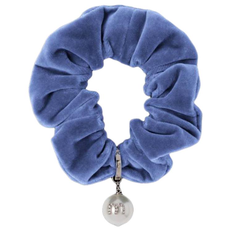 MIU MIU Faux Pearl Hair Tie Women's Iris Color