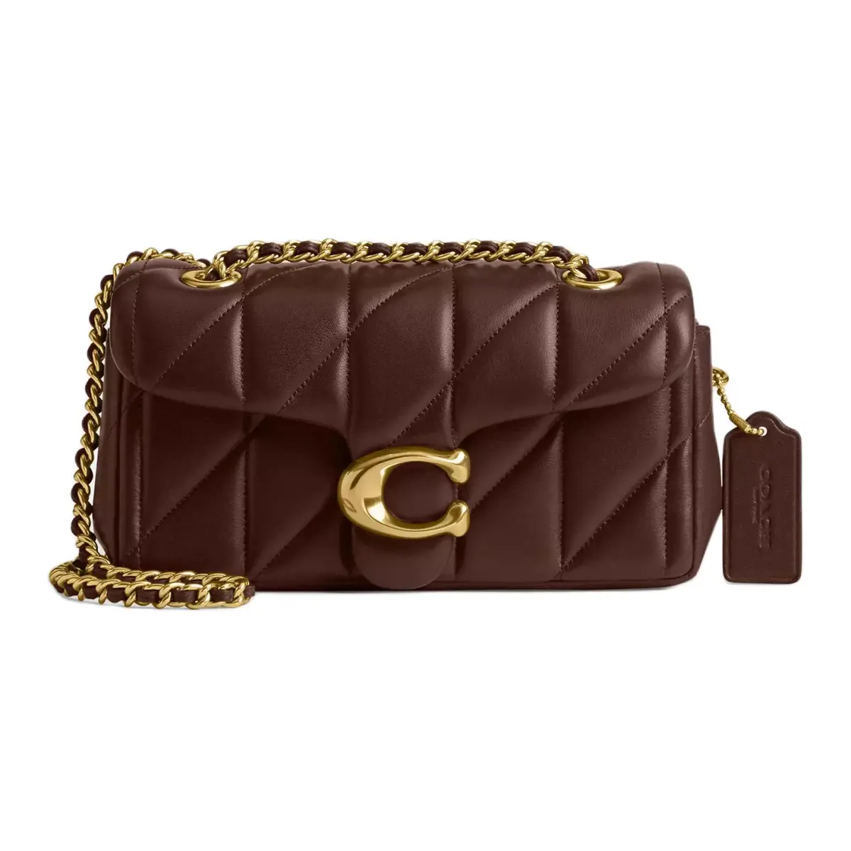 COACH Tabby Nappa Leather Crossbody Bag, Shoulder Bag Small Women's Maple