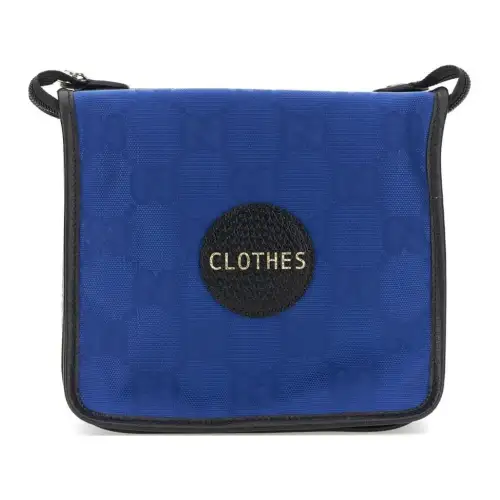 GUCCI Off The Grid Nylon Square Bag Storage Clutch Toiletry Bag Small Men's Blue