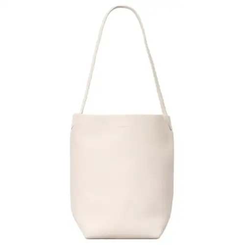 THE ROW Leather One Shoulder Handbag Women's Light Beige