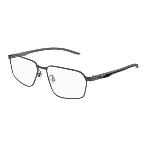PUMA Rectangular Eyeglass Frames Men's Gray