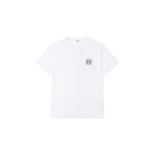 LOEWE T Shirts Men's White Crew Neck Moderate