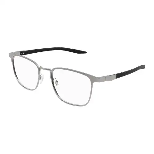 PUMA Metal Square Eyeglass Frames Men's Silver