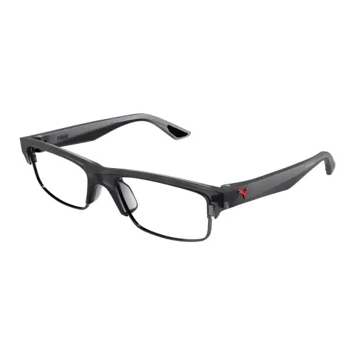 PUMA Injection molded Rectangular Eyeglass Frames Unisex Gray