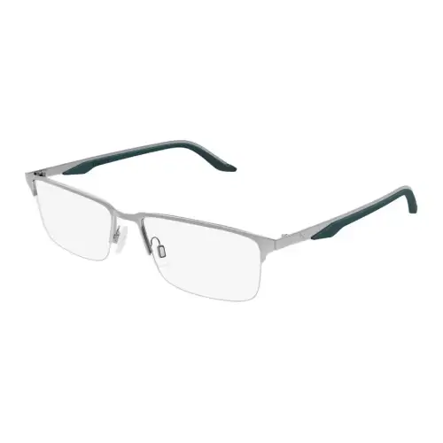 PUMA Irregular Shape Eyeglass Frames Men's Gray