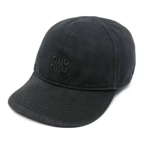 MIU MIU Logo Embroidered Baseball Cap