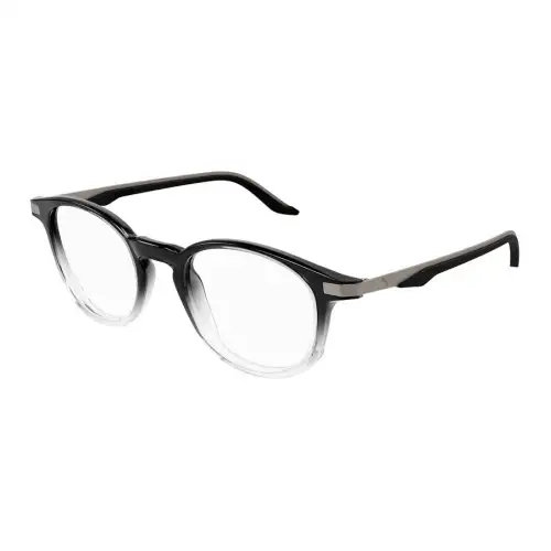 PUMA Recycled Acetate Oval Eyeglass Frames Men's Black