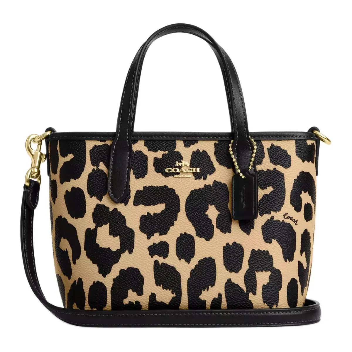 COACH City Coated Canvas Tote Bag, Shopping Bag, Shoulder Bag, Crossbody Bag, Handbag Mini Women's