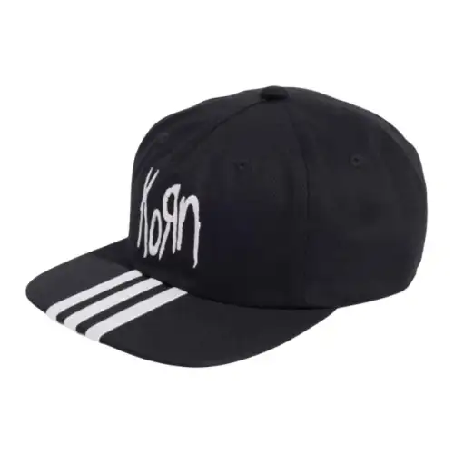 Adidas Letter Print Cotton Baseball Caps Unisex Black