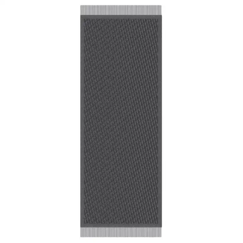 DIOR Mulberry Silk Scarves Men's Dark Gray