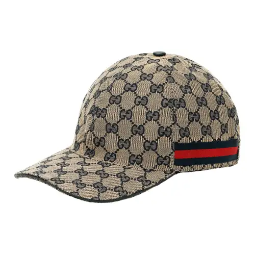 GUCCI Original GG Canvas Baseball Hat With Web